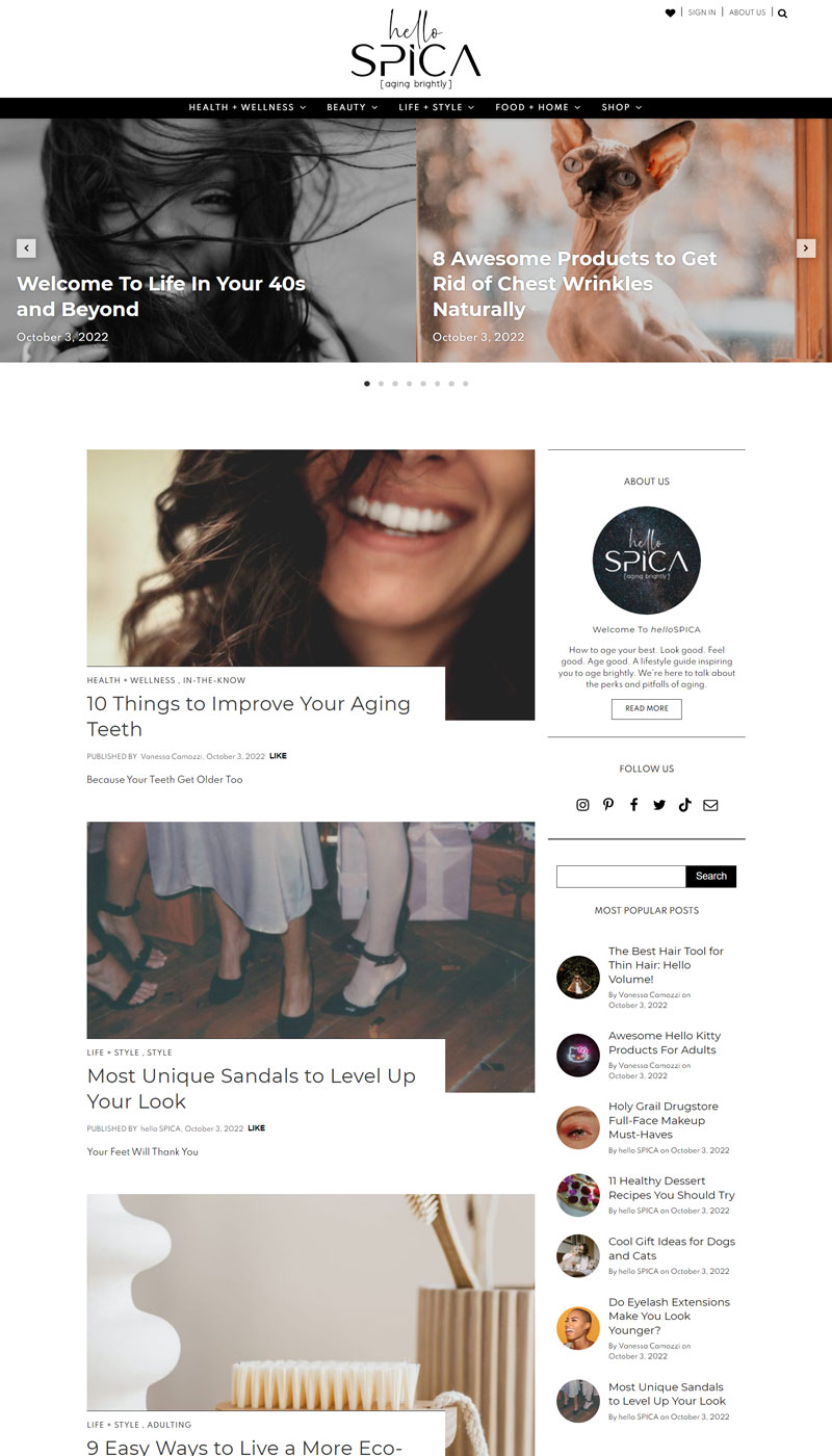 Hellospica Showcase Desktop